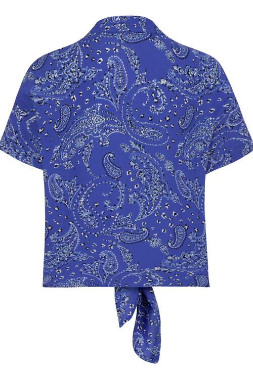  BELDEN BAĞLAMALI ETNİK VİSKOZ GÖMLEK