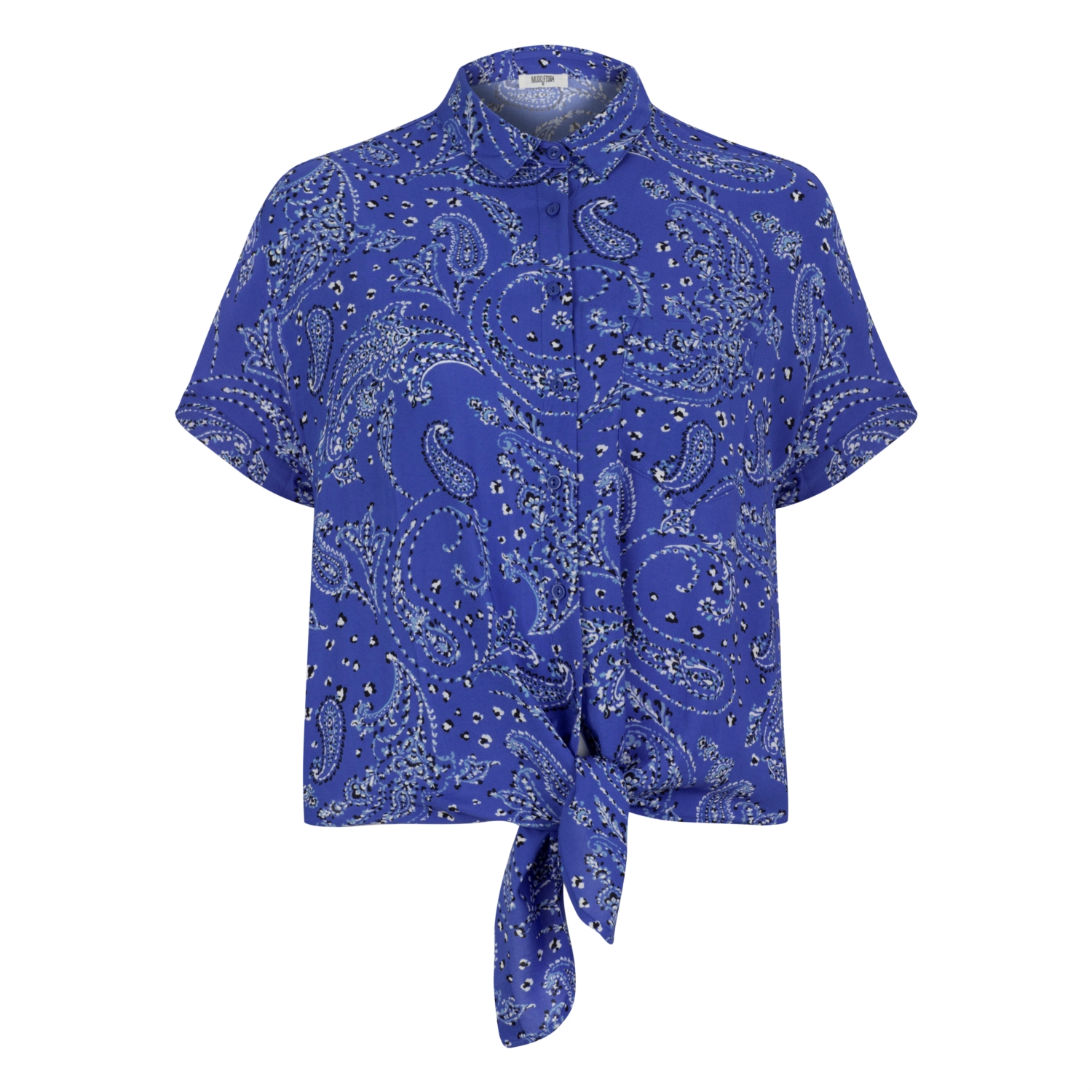 BELDEN BAĞLAMALI ETNİK VİSKOZ GÖMLEK