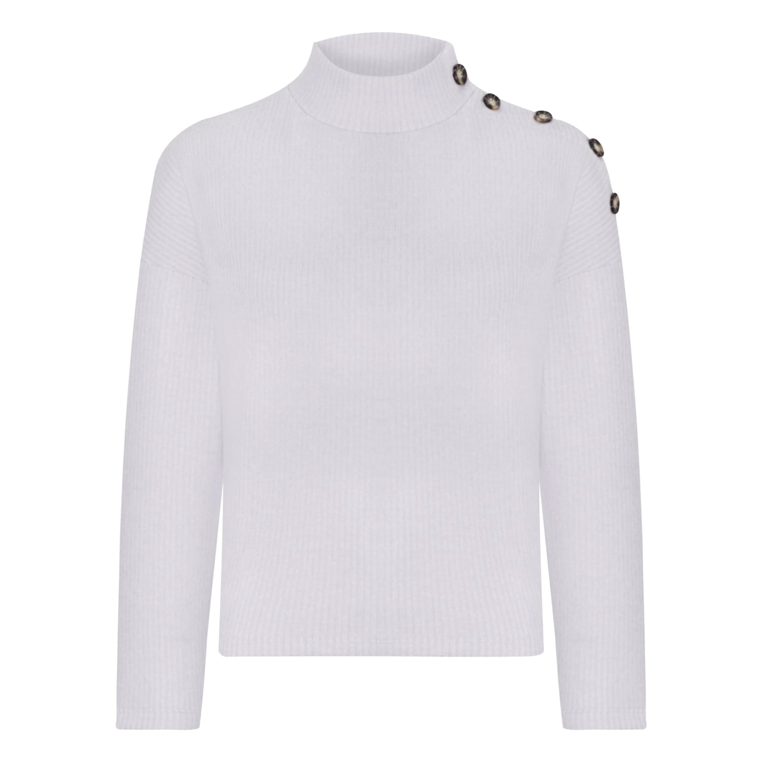 OMUZ DÜĞMELİ BALIKÇI YAKA KAZAK