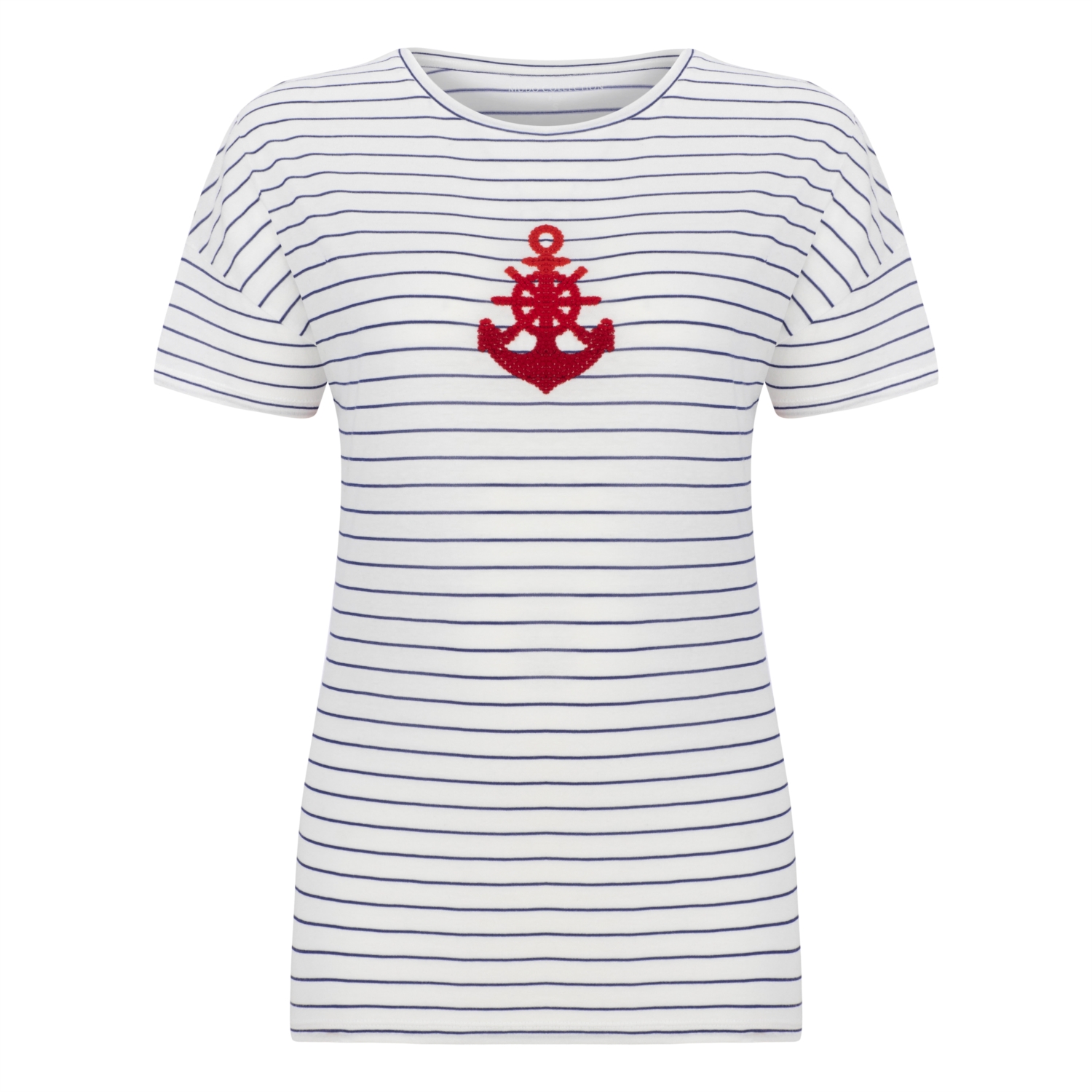 BASKILI BİSİKLET YAKA KISA KOLLU T-SHIRT