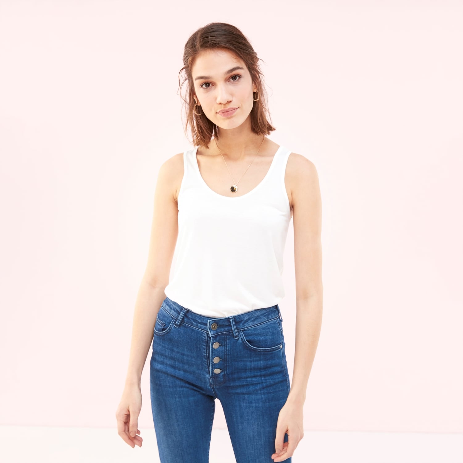 BİSİKLET YAKA ASKILI ATLET