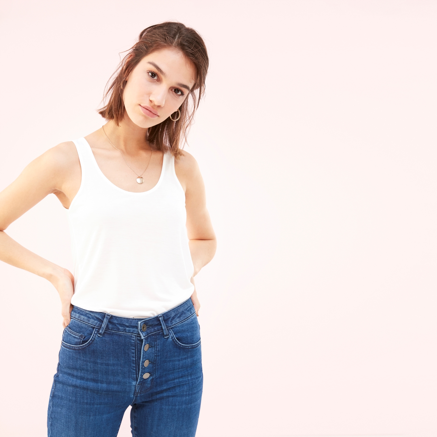 BİSİKLET YAKA ASKILI ATLET