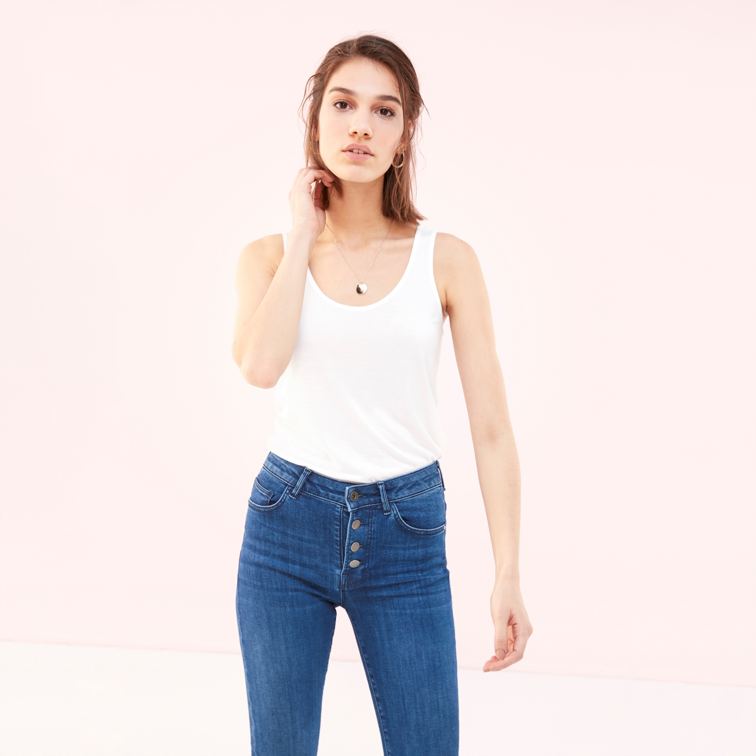 BİSİKLET YAKA ASKILI ATLET