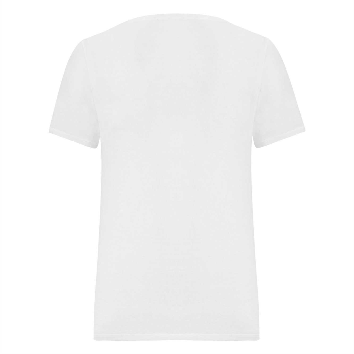 V YAKA PAMUKLU KISA KOLLU T-SHIRT