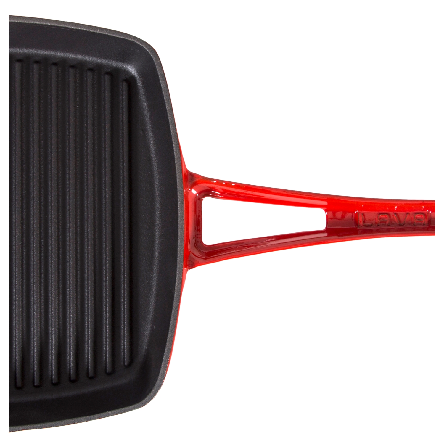 LAVA IZGARA TAVA - KIRMIZI 26 CM