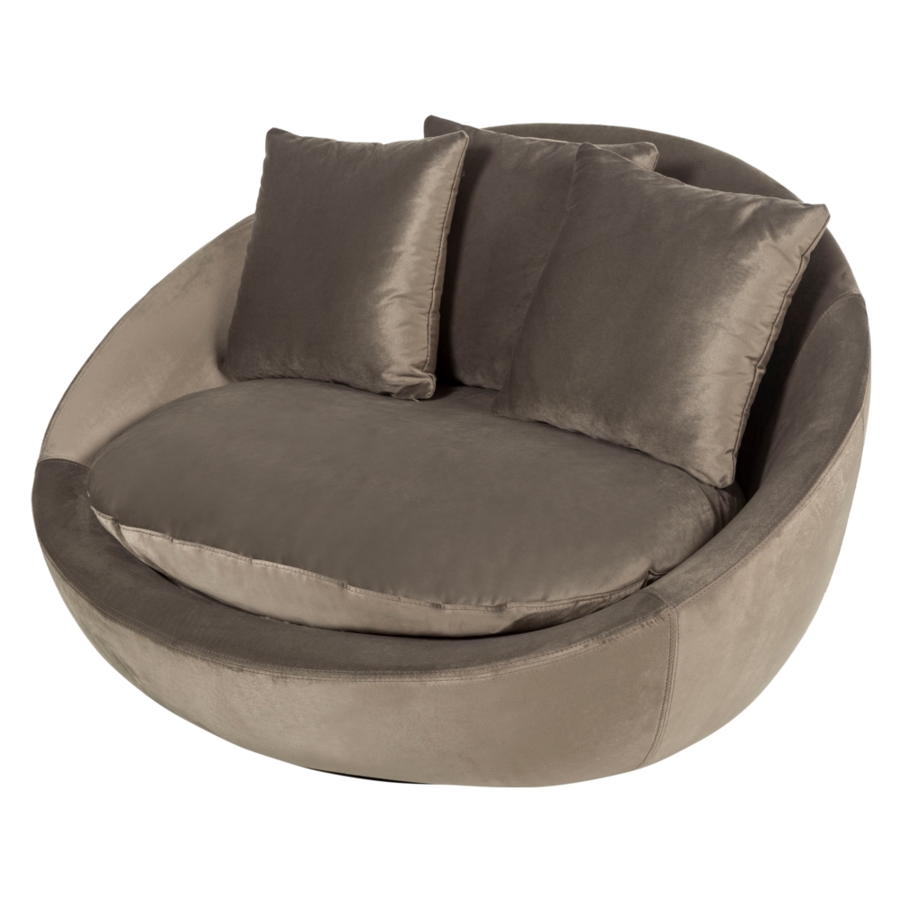 LOVELY YEŞİL KADİFE DÖNER KOLTUK