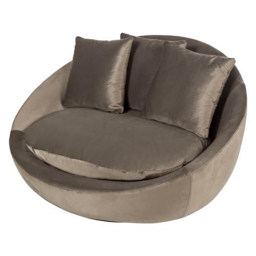  LOVELY YEŞİL KADİFE DÖNER KOLTUK