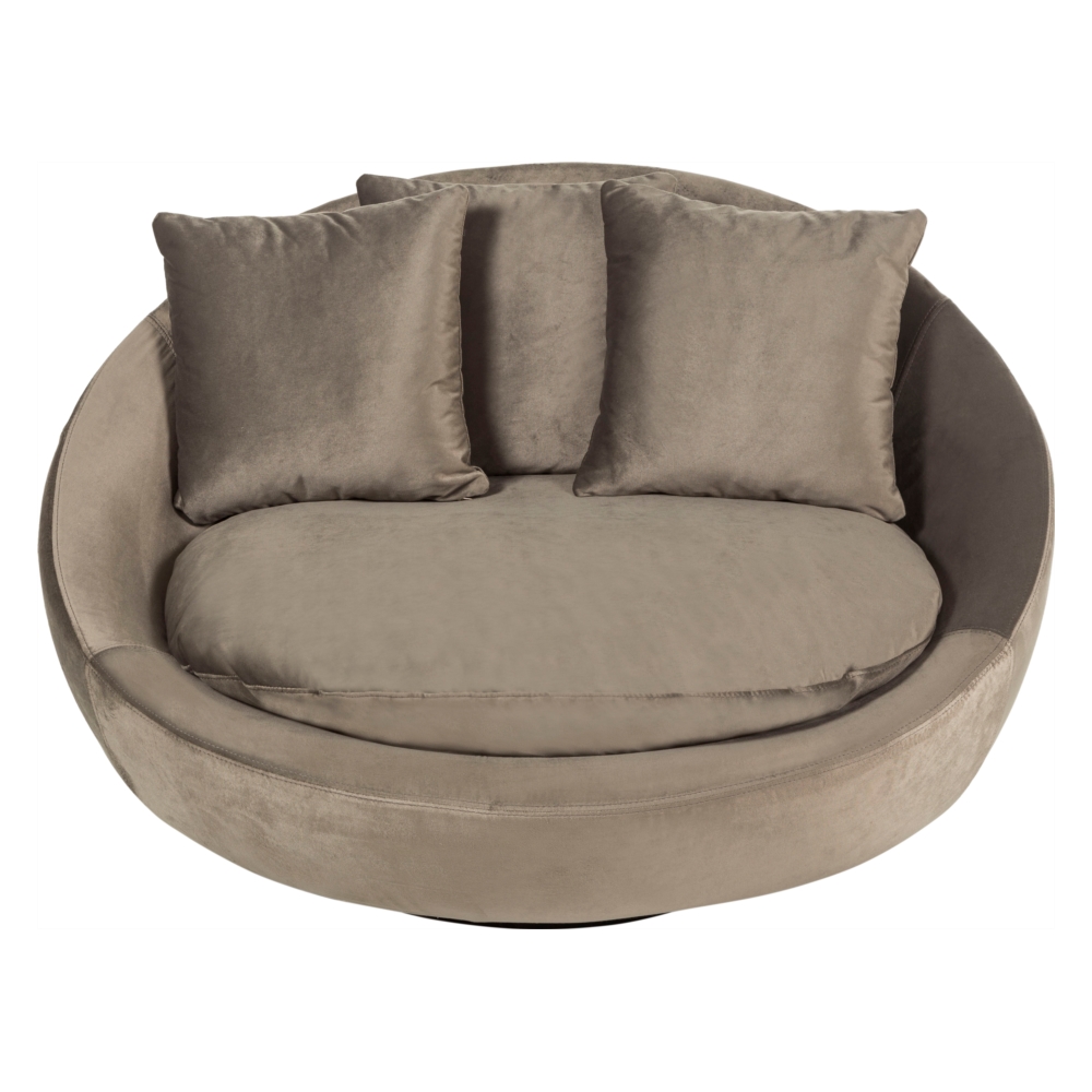 LOVELY YEŞİL KADİFE DÖNER KOLTUK