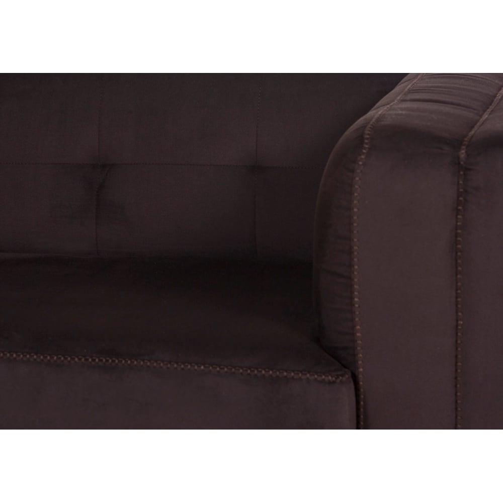 SUNGET KOYU KAHVE ÜÇLÜ KOLTUK