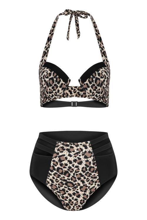  LEOPAR DESENLİ BİKİNİ TAKIMI