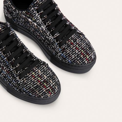  BAĞLAMA DETAYLI KUMAŞ SNEAKER SPOR AYAKKABI