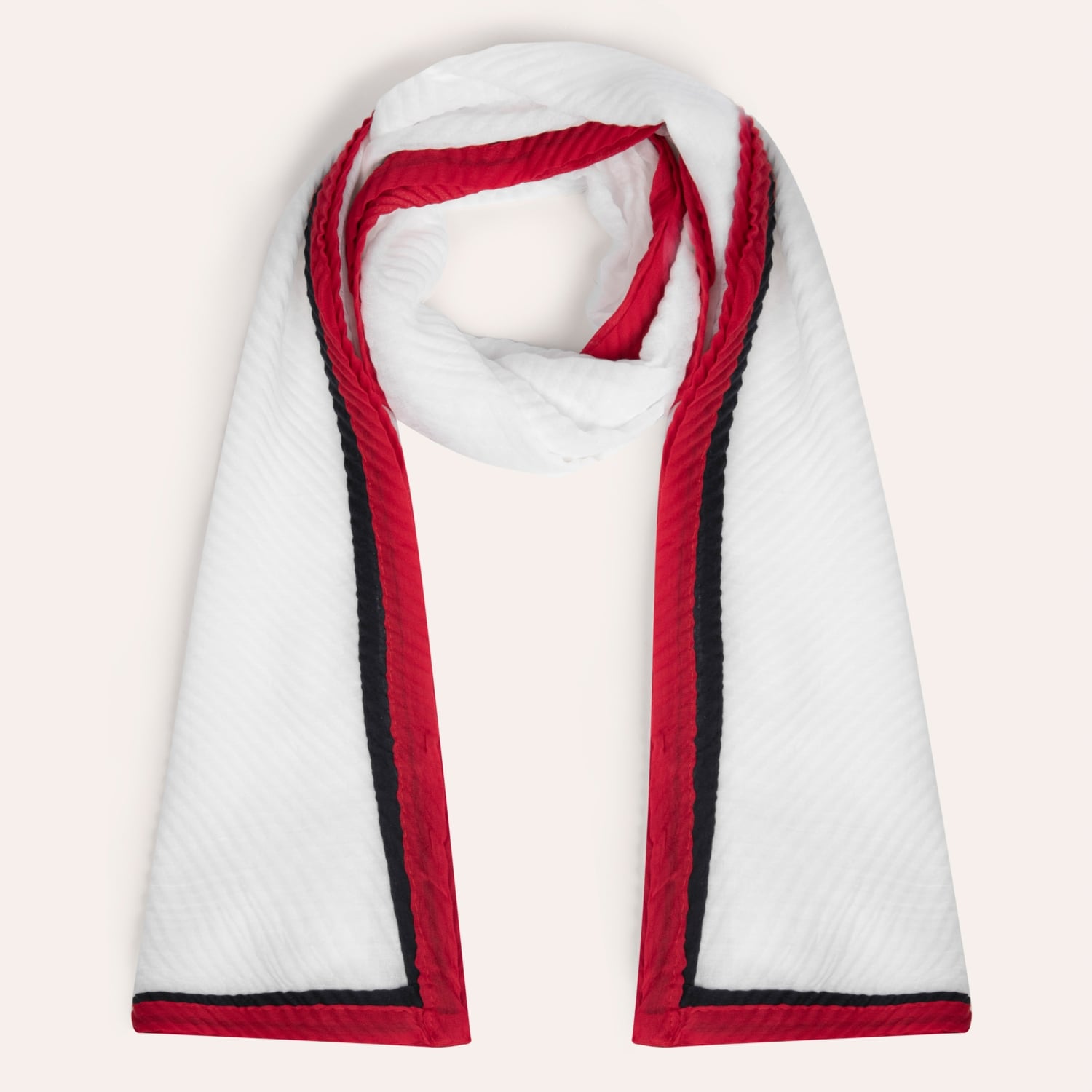 ÇİZGİ DETAYLI İNCE DOKUMA ŞAL