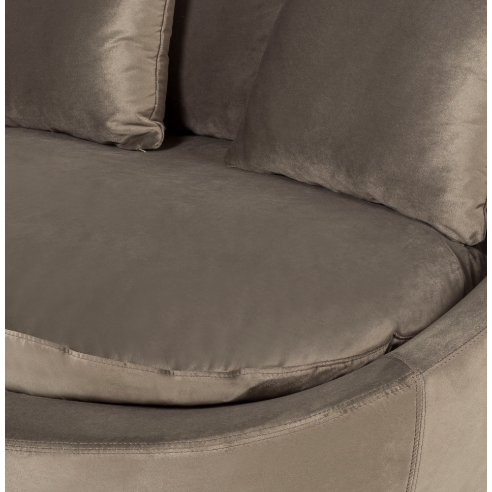 LOVELY YEŞİL KADİFE DÖNER KOLTUK