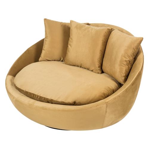  LOVELY HARDAL KADİFE DÖNER KOLTUK