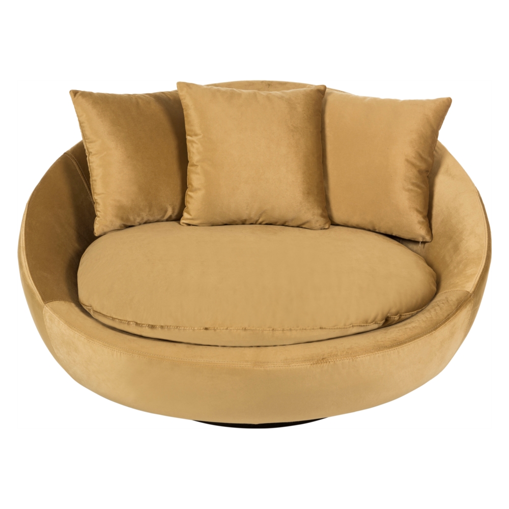 LOVELY HARDAL KADİFE DÖNER KOLTUK