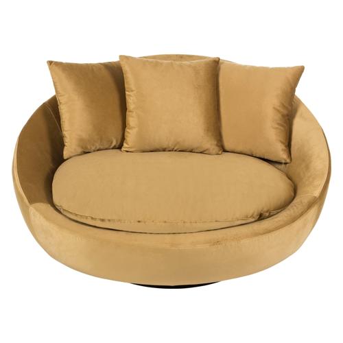  LOVELY HARDAL KADİFE DÖNER KOLTUK