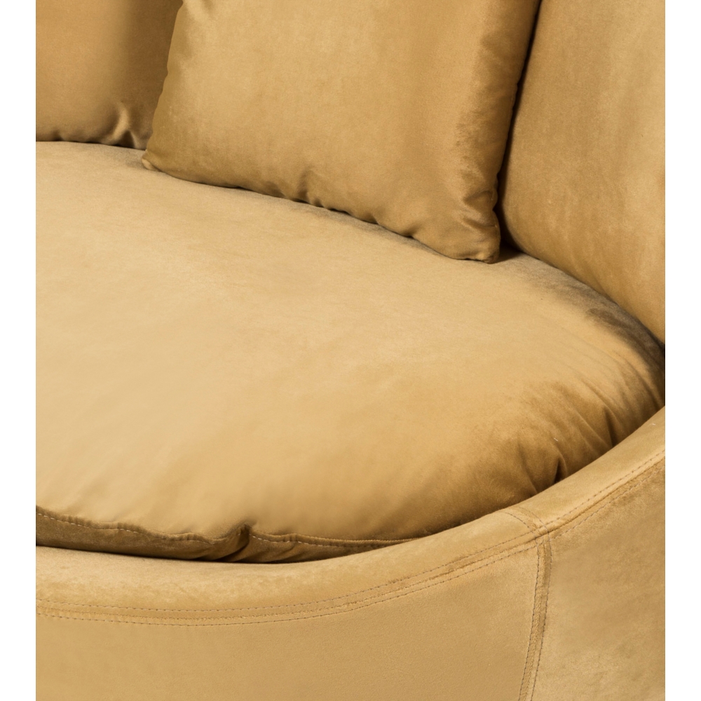 LOVELY HARDAL KADİFE DÖNER KOLTUK