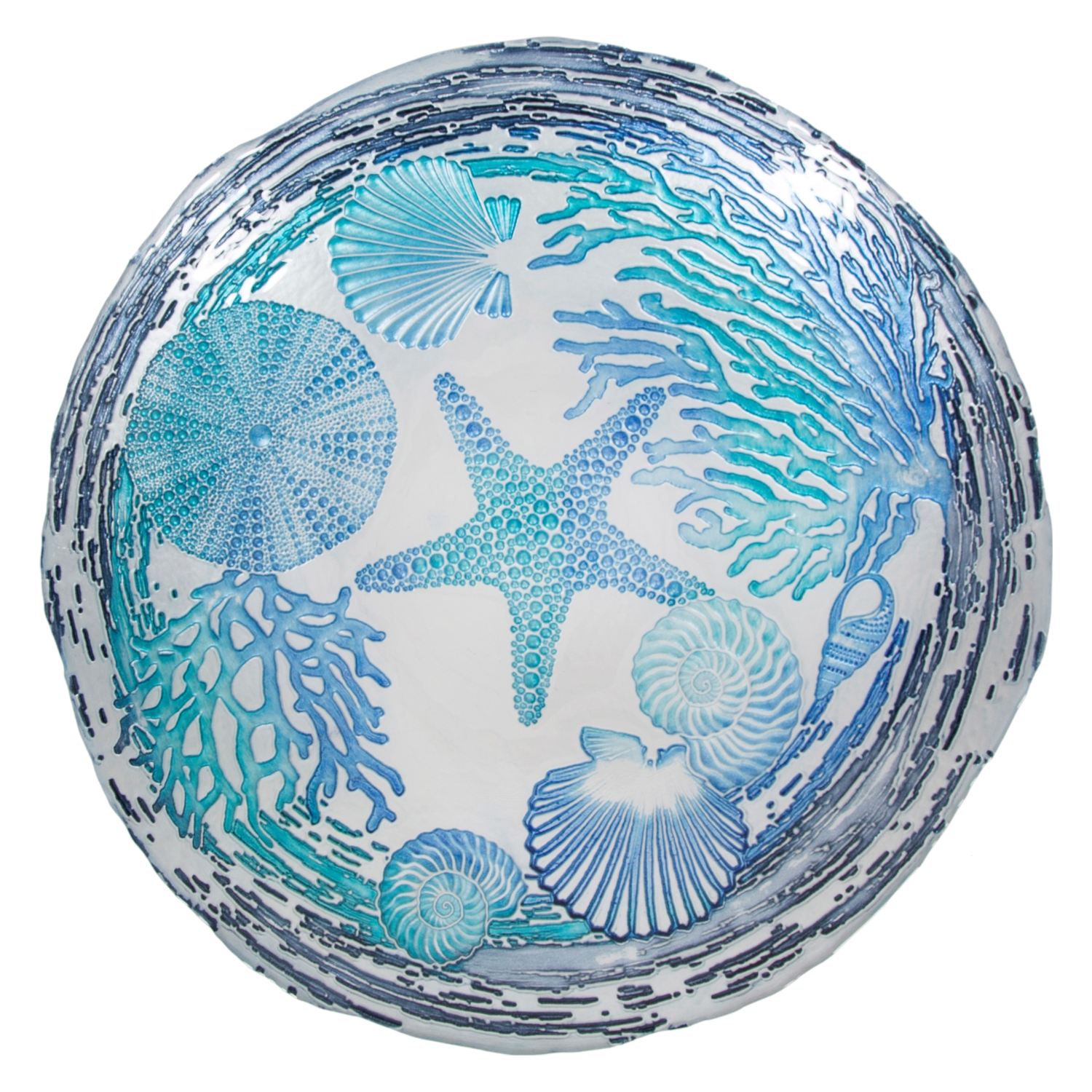 MARINE DEKORATIF TABAK 40CM MAVİ