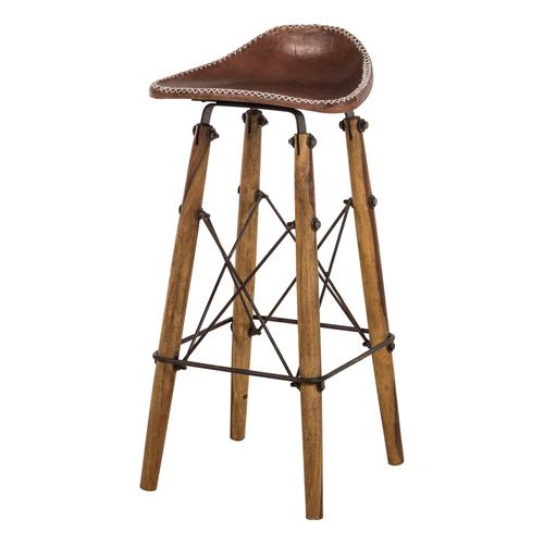  GRETCHEN MASİF AHŞAP BAR SANDALYESİ