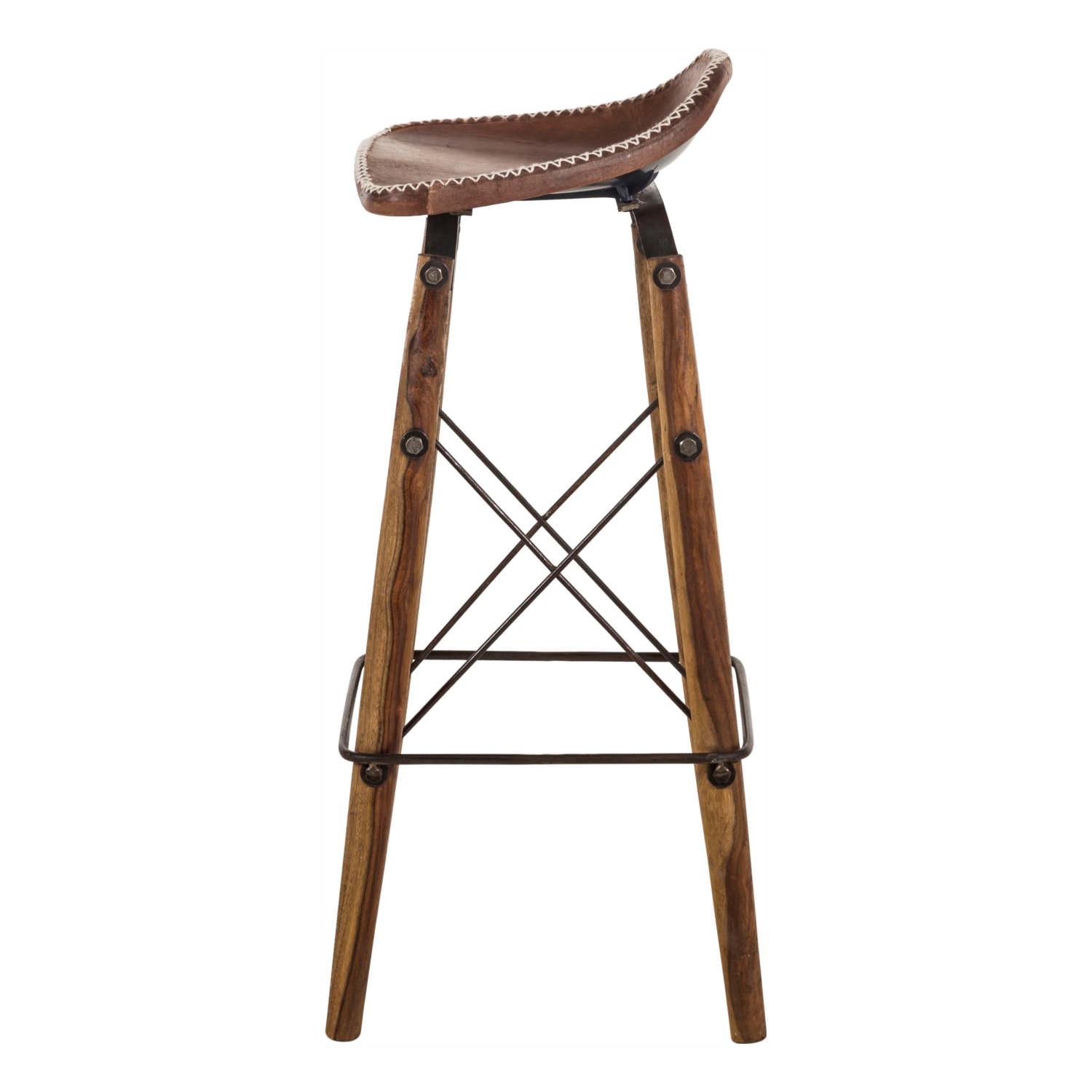 GRETCHEN MASİF AHŞAP BAR SANDALYESİ