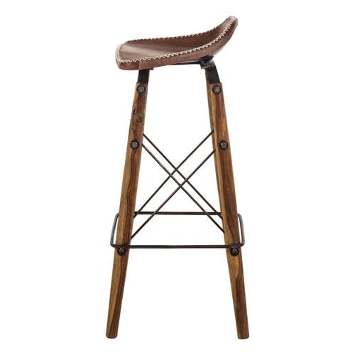  GRETCHEN MASİF AHŞAP BAR SANDALYESİ