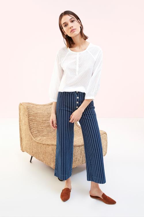  ÇİZGİLİ JEAN PANTOLON