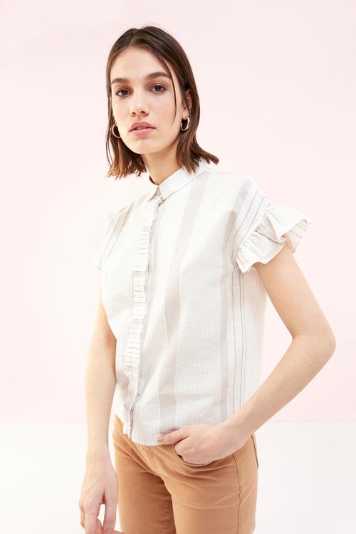  KISA KOLLU REGULAR PAMUKLU GÖMLEK