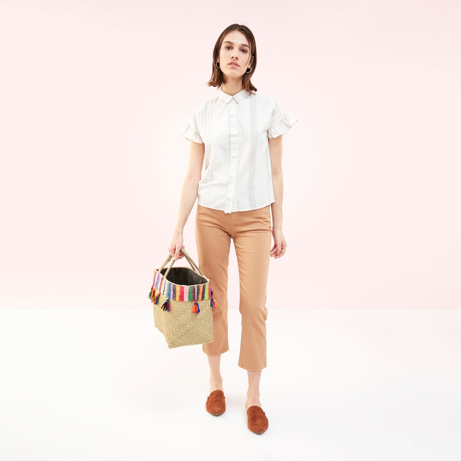 KISA KOLLU REGULAR PAMUKLU GÖMLEK