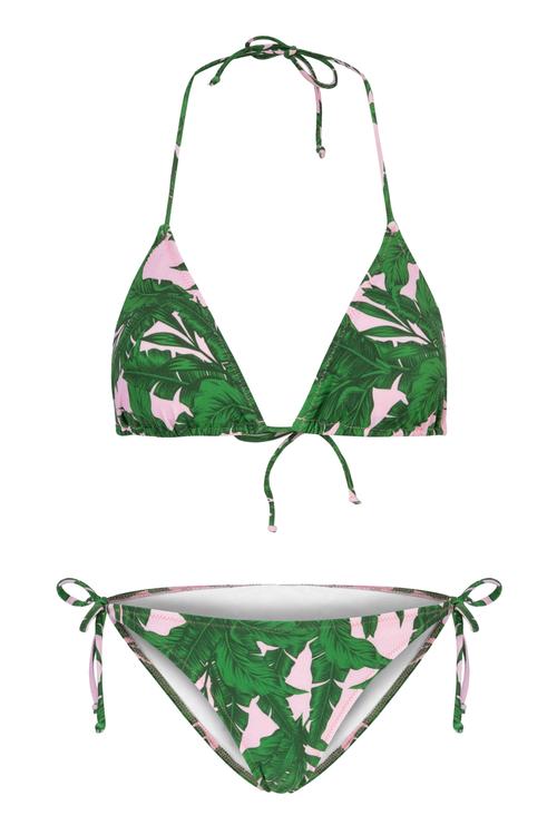  YAPRAK DESENLİ BAĞLAMALI BİKİNİ ALTI