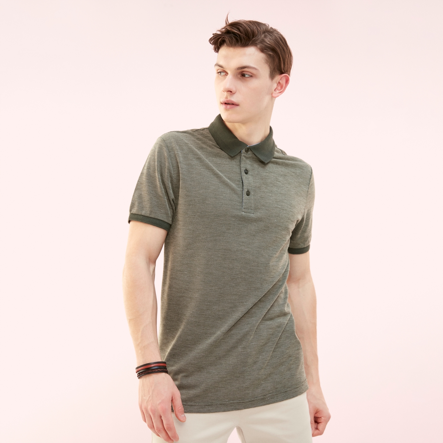 POLO YAKA KISA KOLLU T-SHIRT