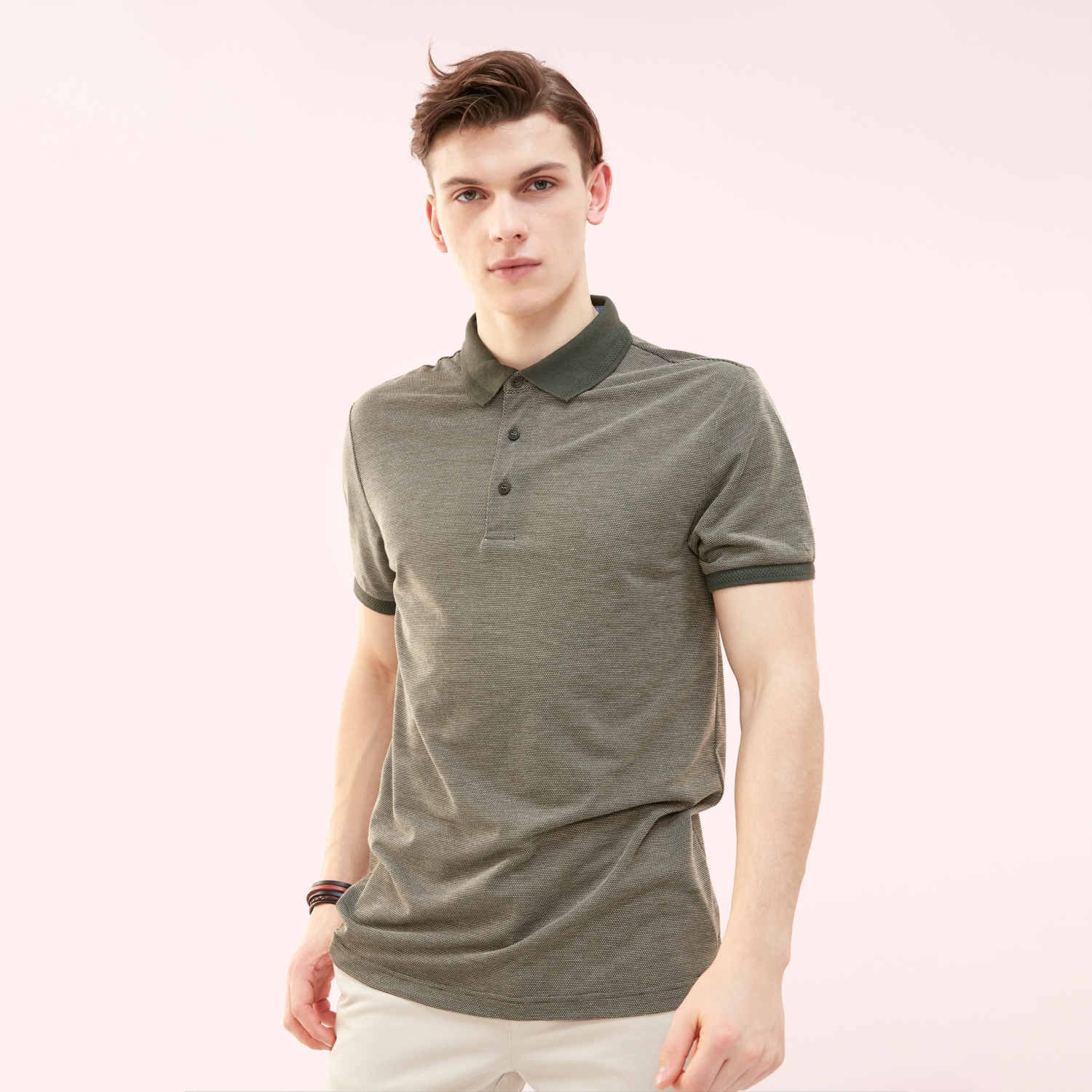 POLO YAKA KISA KOLLU T-SHIRT