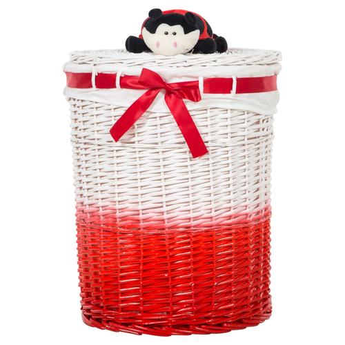  LADYBUG KIRMIZI ÇAMAŞIR SEPETİ YUVARLAK L