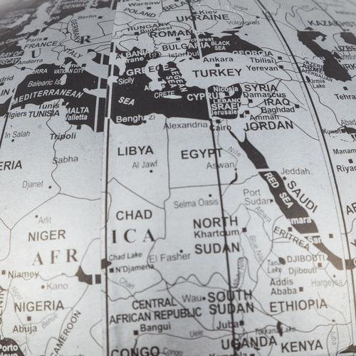  DEKORATİF DÜNYA KÜRE 13CM GÜMÜŞ