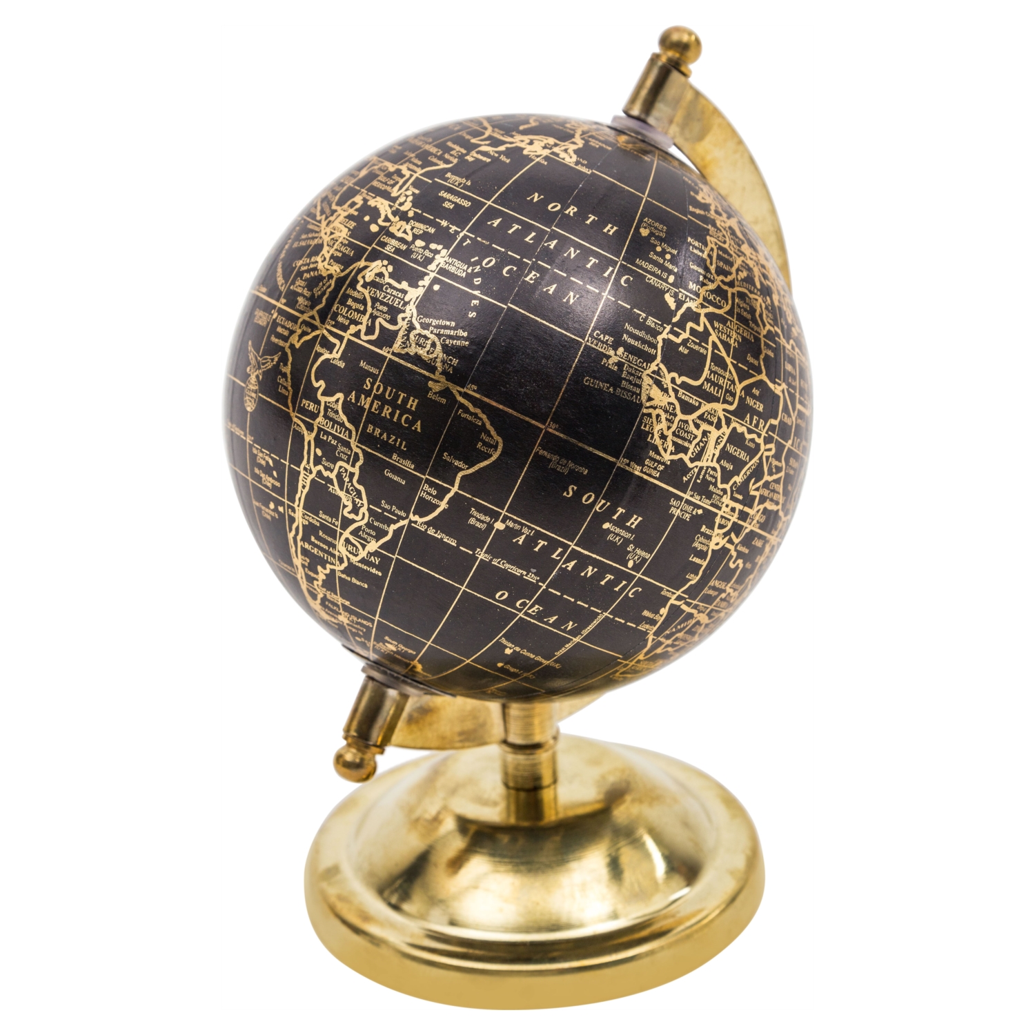 DEKORATİF DÜNYA KÜRE 13CM GOLD