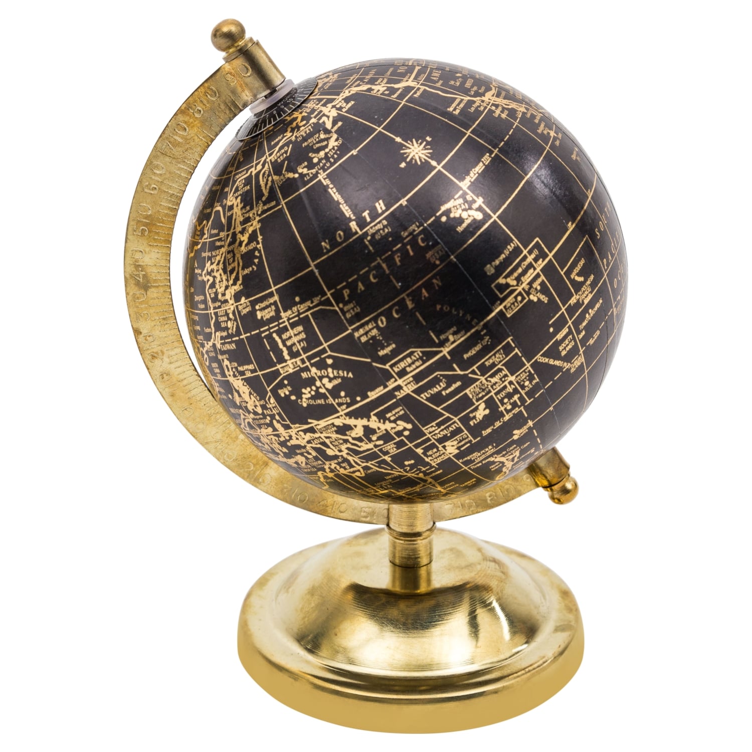 DEKORATİF DÜNYA KÜRE 13CM GOLD