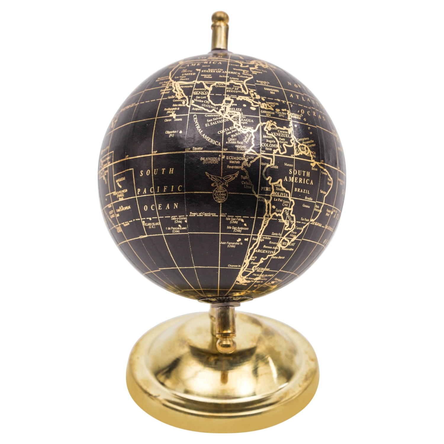 DEKORATİF DÜNYA KÜRE 13CM GOLD
