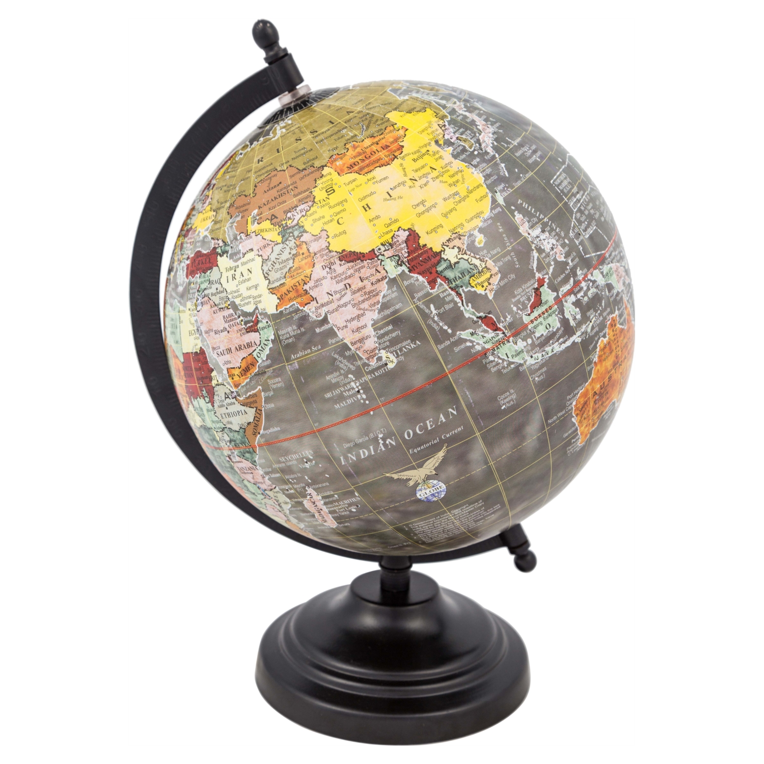 DEKORATİF DÜNYA KÜRE 21CM RENKLİ