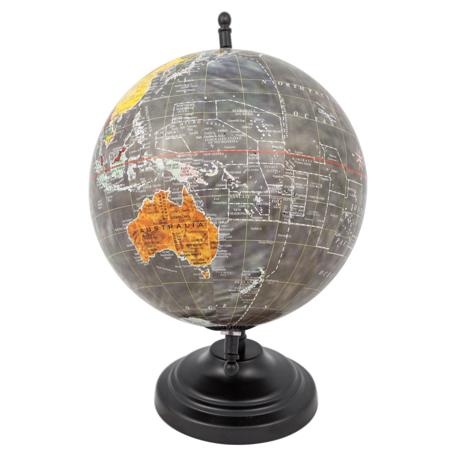 DEKORATİF DÜNYA KÜRE 21CM RENKLİ