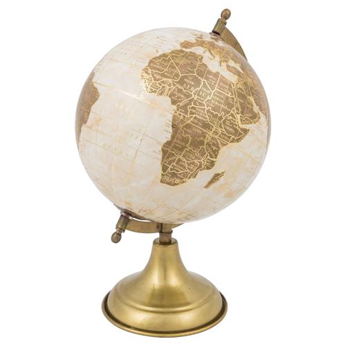  DEKORATİF DÜNYA KÜRE 21CM GOLD