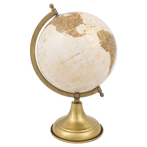 DEKORATİF DÜNYA KÜRE 21CM GOLD