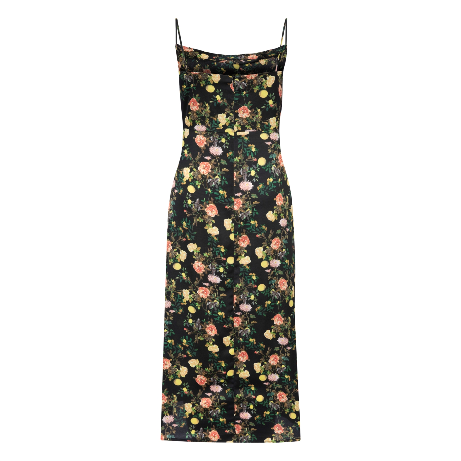 ÇİÇEKLİ MİDİ BOY ELBİSE