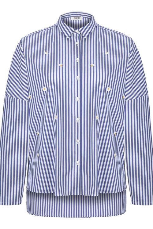  OVERSIZE ÇİZGİLİ GÖMLEK