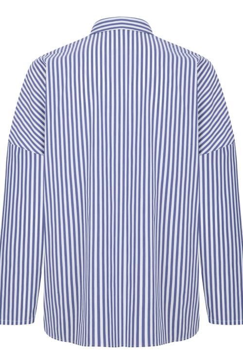  OVERSIZE ÇİZGİLİ GÖMLEK