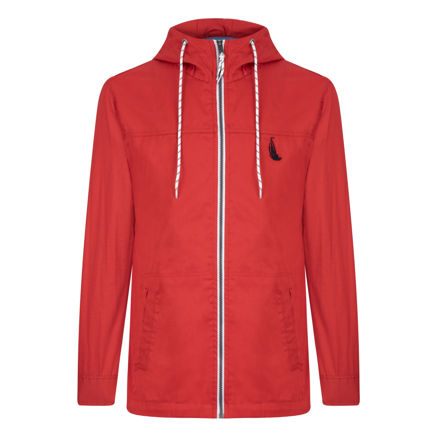 İP DETAYLI KAPÜŞONLU İNCE PAMUKLU YAĞMURLUK