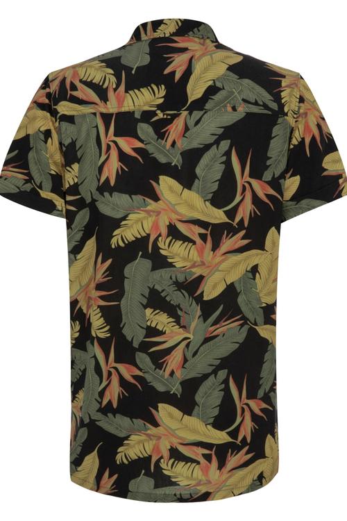  YAPRAK DESENLİ VİSKOZ REGULAR GÖMLEK