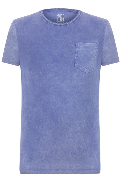  CEP DETAYLI BİSİKLET YAKA PAMUKLU KISA KOL T-SHIRT