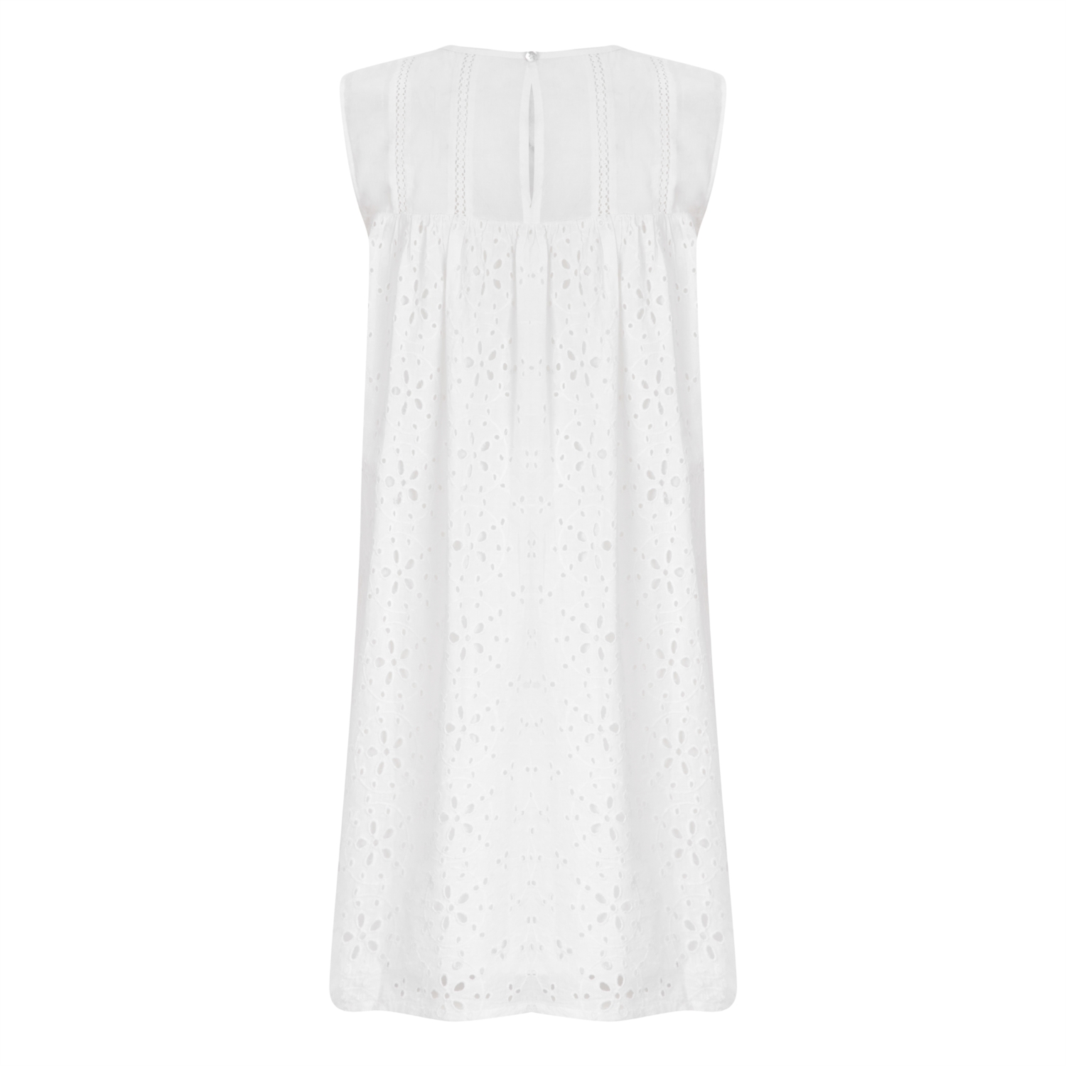 PAMUKLU NAKIŞLI MİNİ ELBİSE