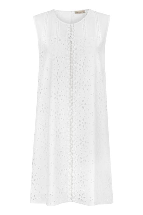  PAMUKLU NAKIŞLI MİNİ ELBİSE