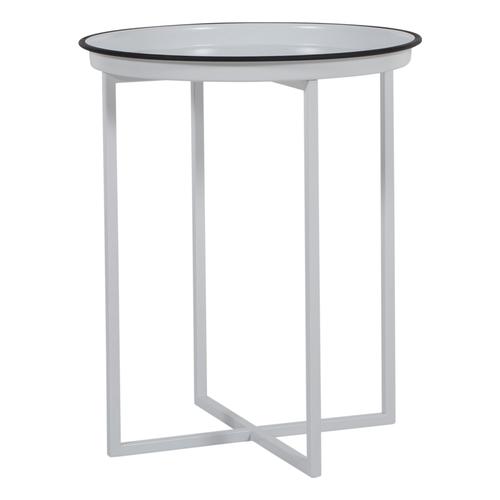  MILICA BEYAZ METAL KÜÇÜK ZİGON SEHPA