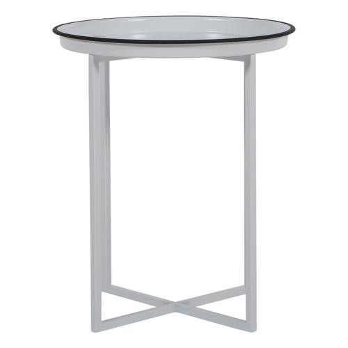  MILICA BEYAZ METAL KÜÇÜK ZİGON SEHPA